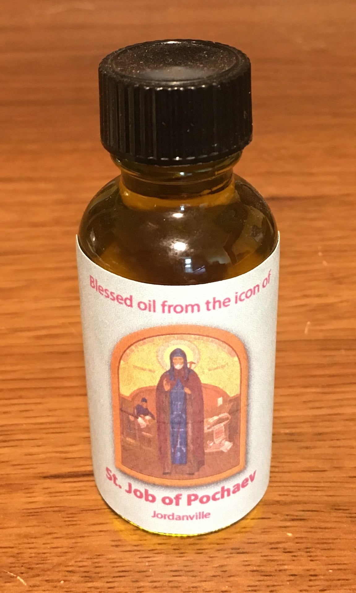 Oil from the Lampada before Icon of St Job of Pochaev