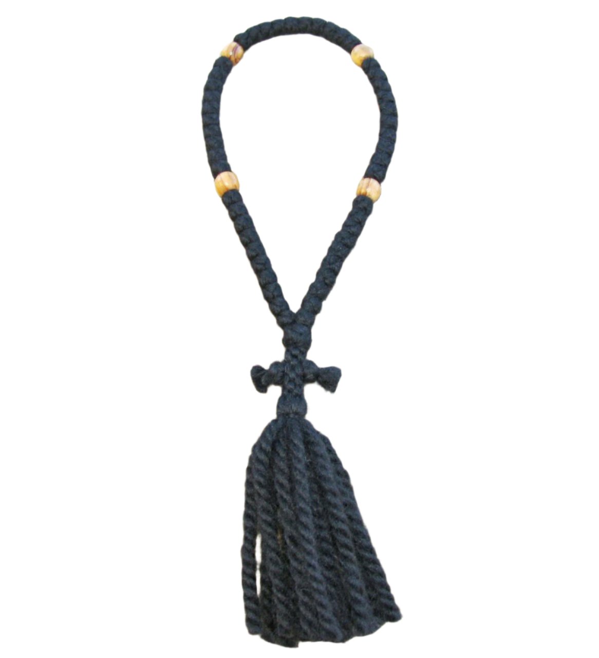 50-Knot Prayer Rope 08 (Russian Style w/ Olive Wood Beads)