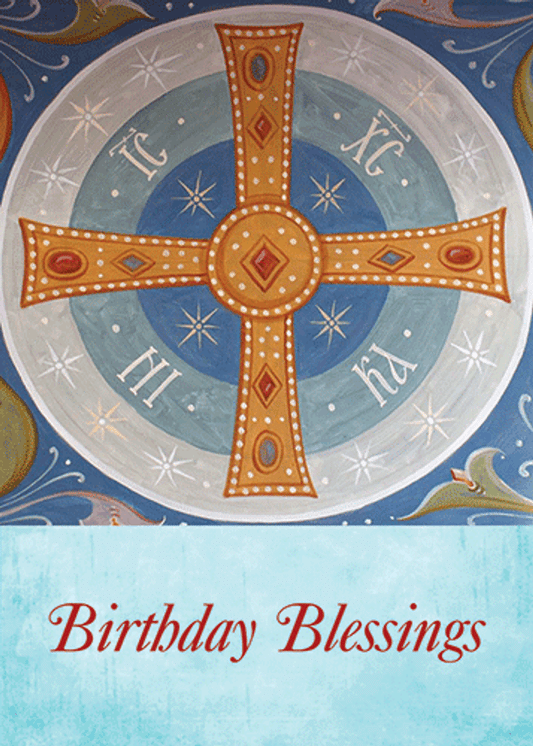 Birthday Blessings (Cross) card