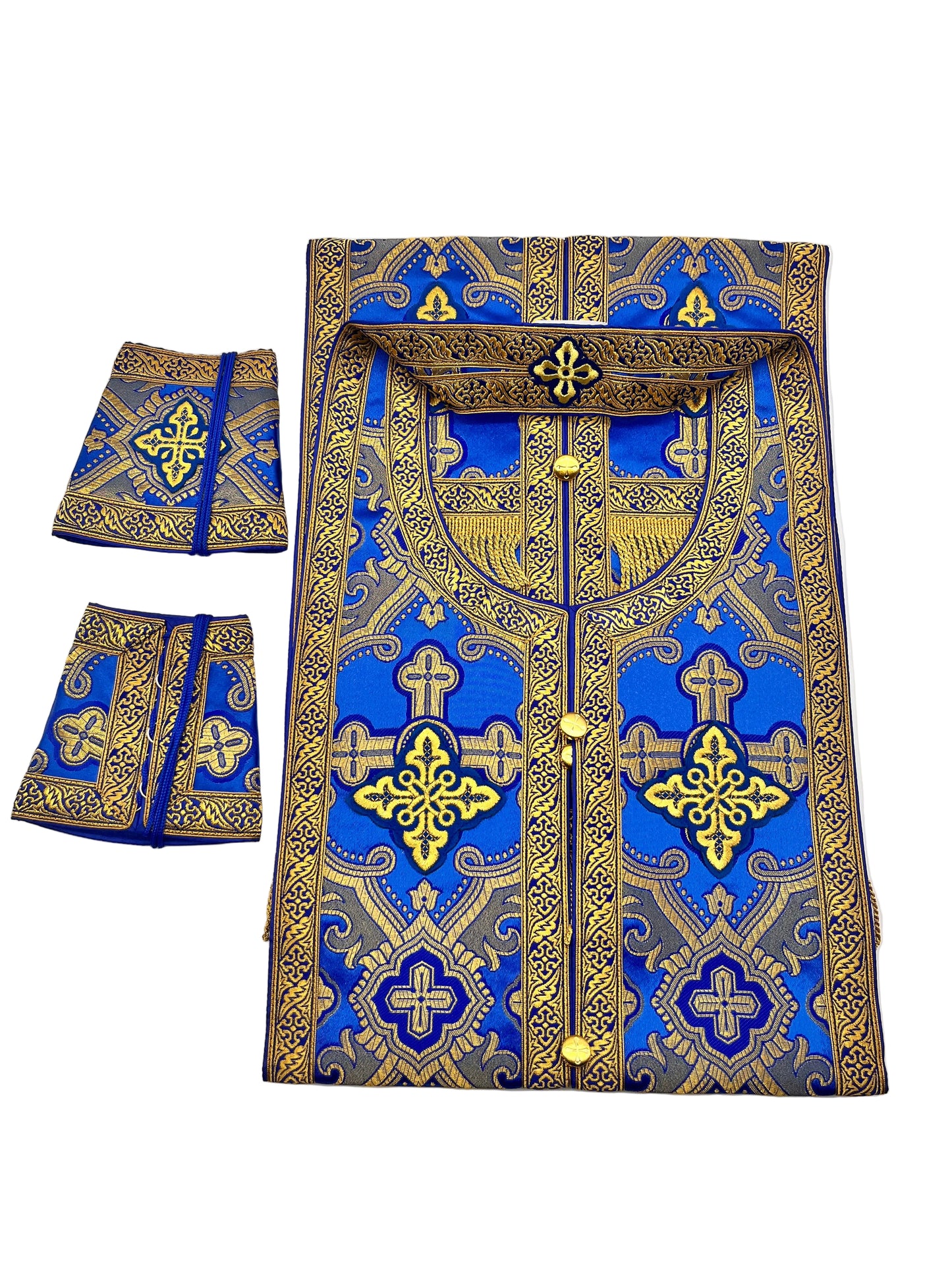 Epitrachelion and Cuffs Set 01 - Blue
