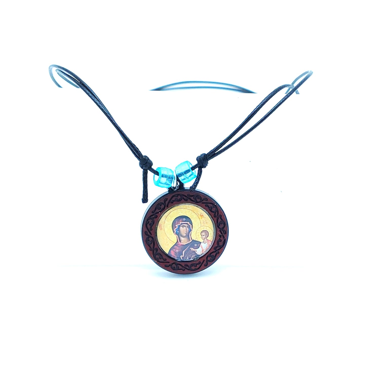 Theotokos Pendant Necklace (Saver of Souls) Jordanville Icon