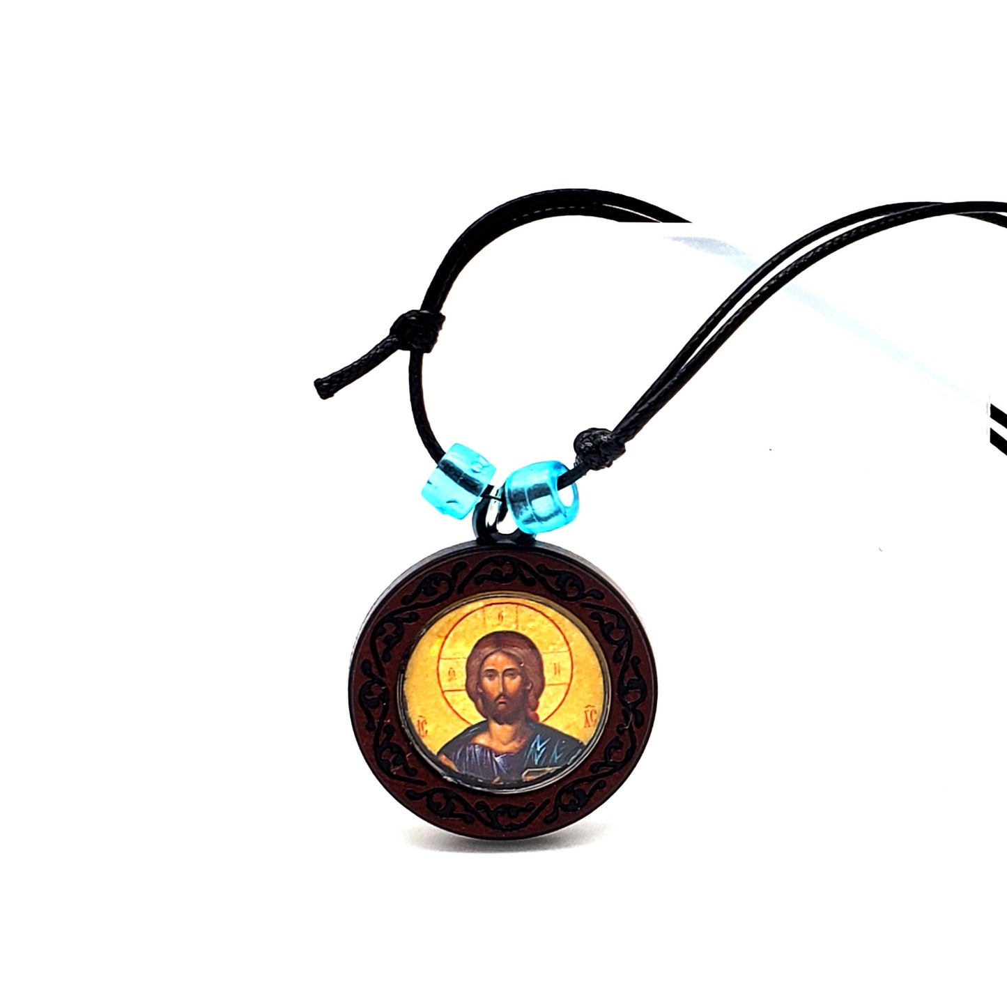 Christ Pendant Necklace (Saver of Souls) Jordanville Icon