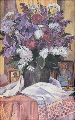 Archimandrite Cyprian Print: Flowers