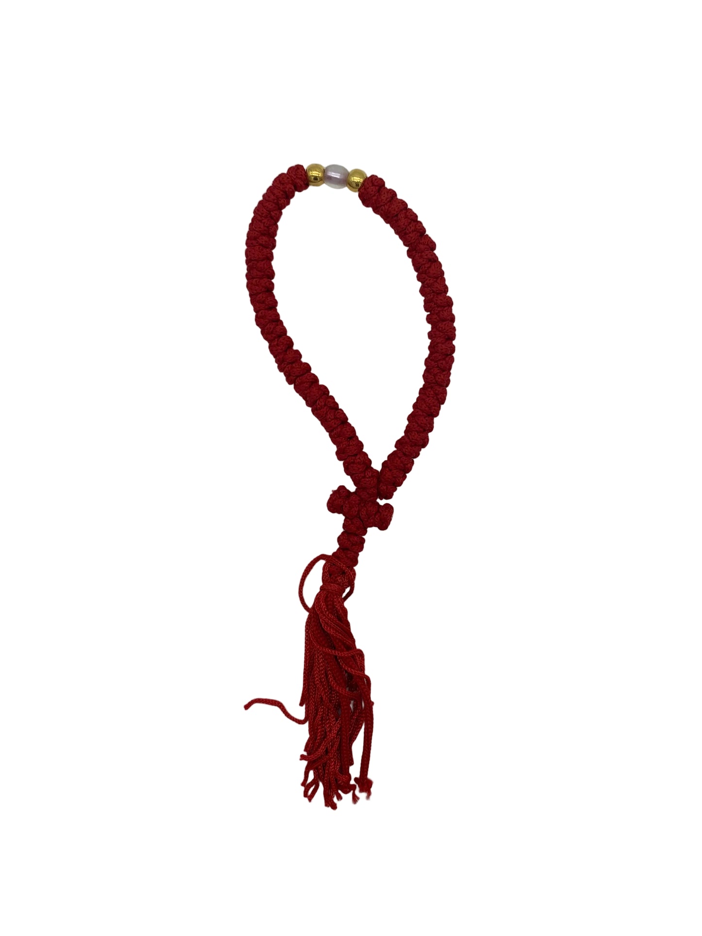 50-knot Prayer Rope 09 Red (Russian Style)