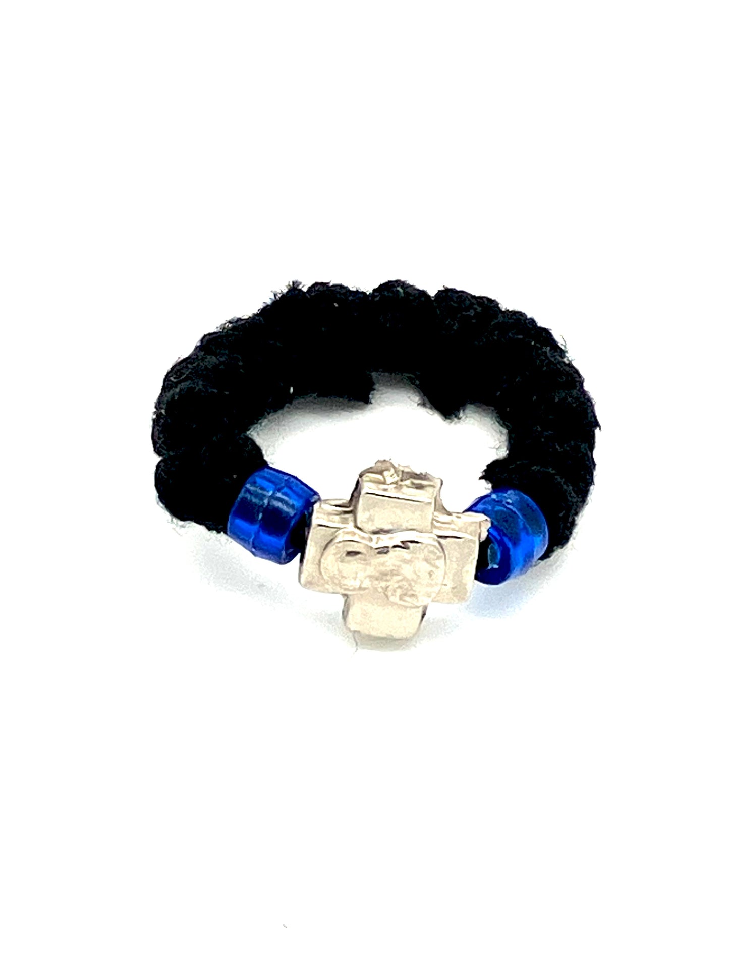 Prayer Rope Ring with Mother of God Cross