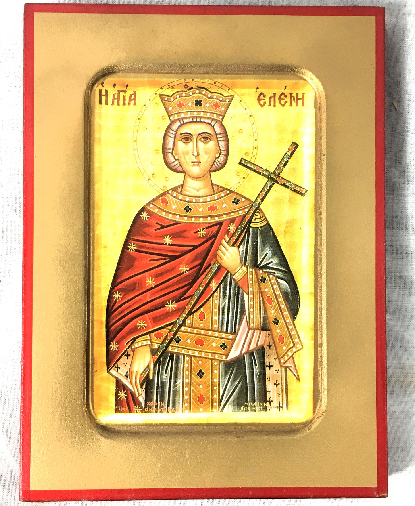 Saint Helen, Silk Screen Icon on Wood