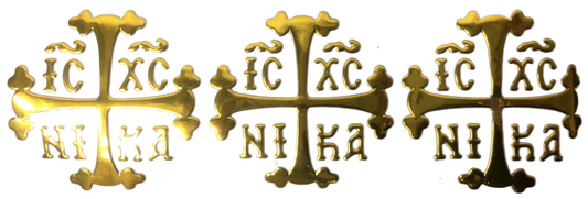 Orthodox Cross Sticker - Set of 4