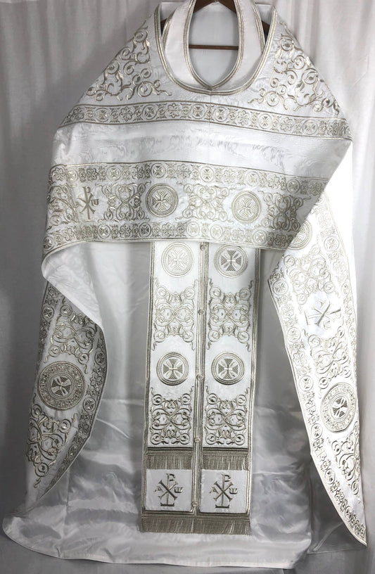 Embroidered vestments - White