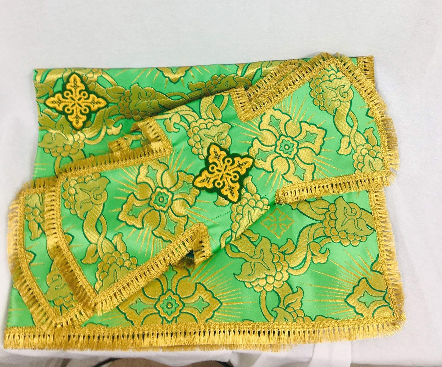 Aër, Chalice and Diskos Covers Set - Green - 1