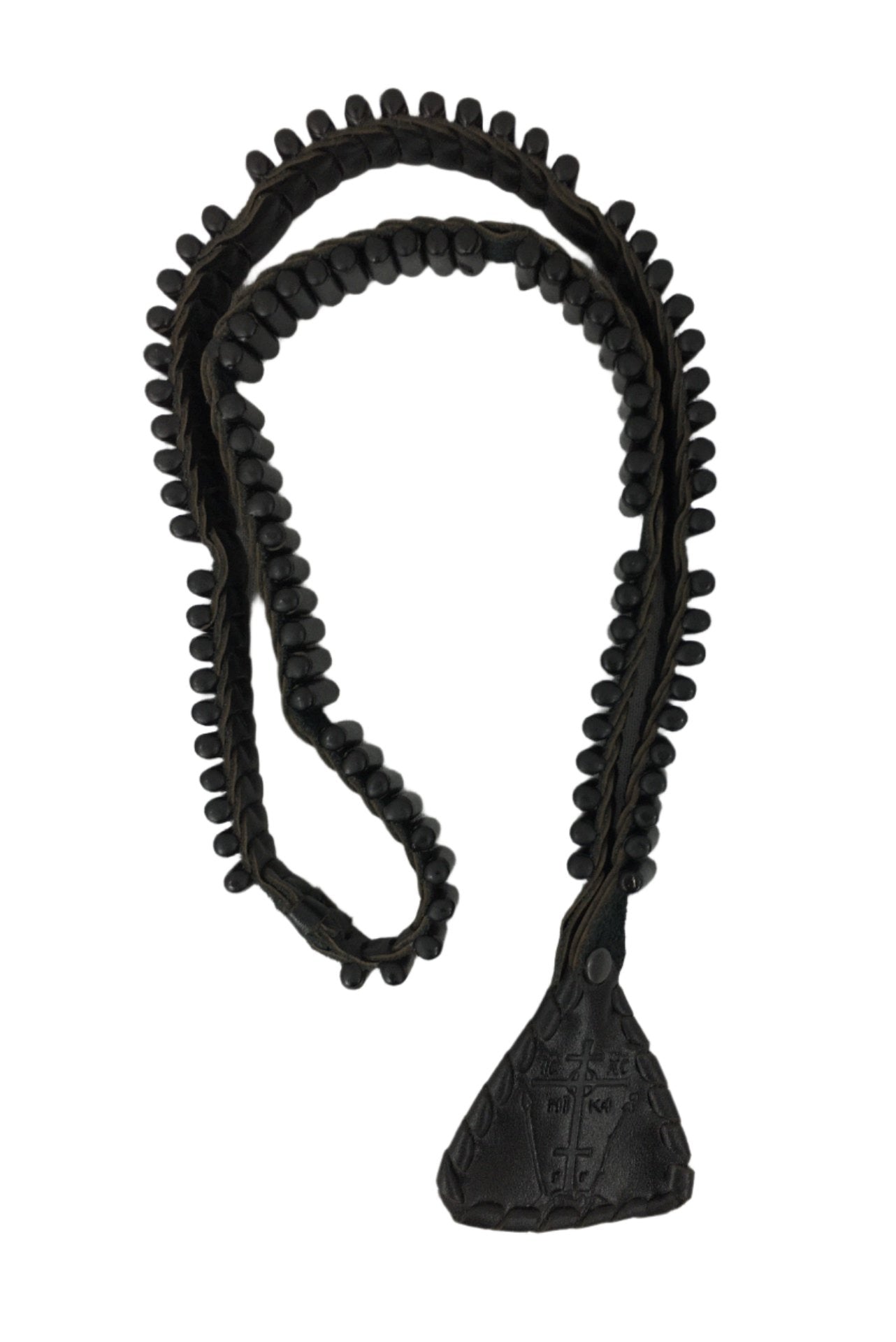 100-step Leather Lestovka Prayer Rope
