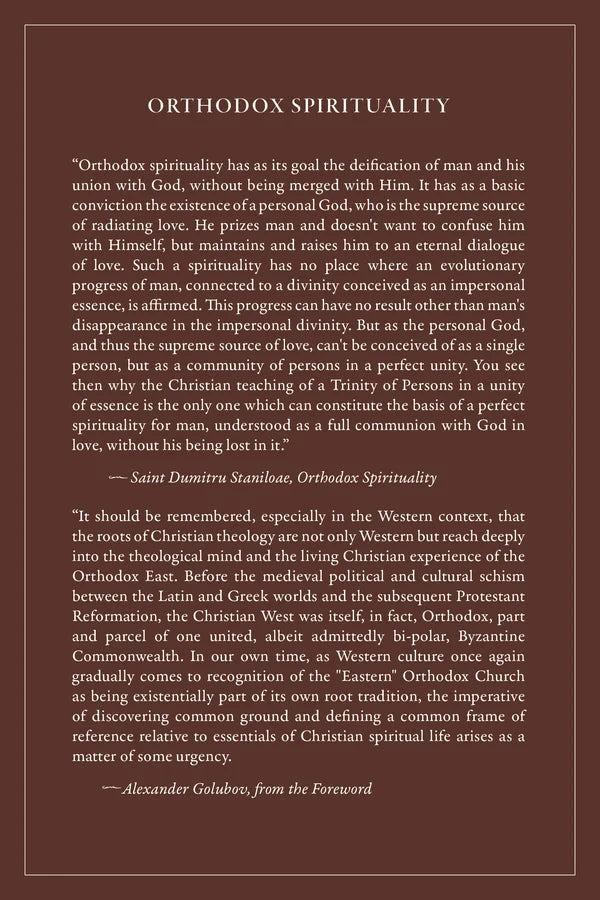Orthodox Spirituality: A Practical Guide for the Faithful and a Definitive Handbook for the Scholar
