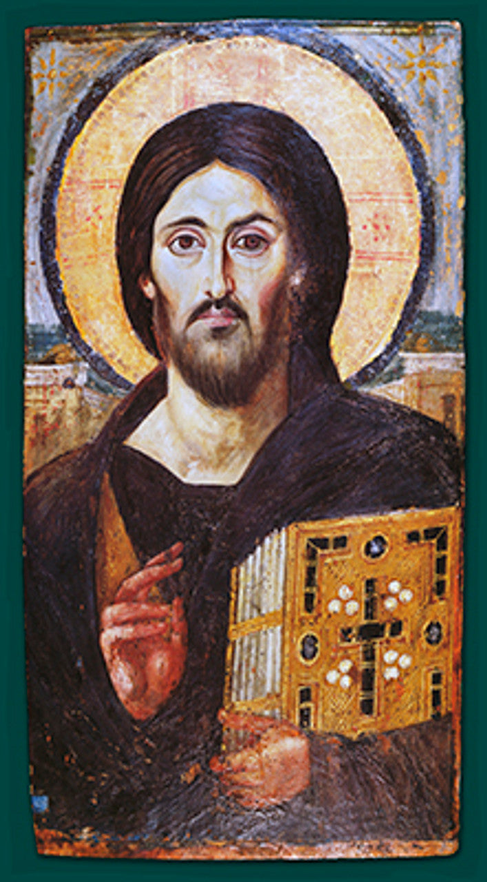 Christ Pantocrator (Sinai) Canvas Mounted Icon