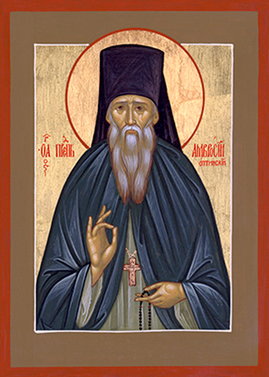 St. Ambrose of Optina 1 Made-To-Order Icon
