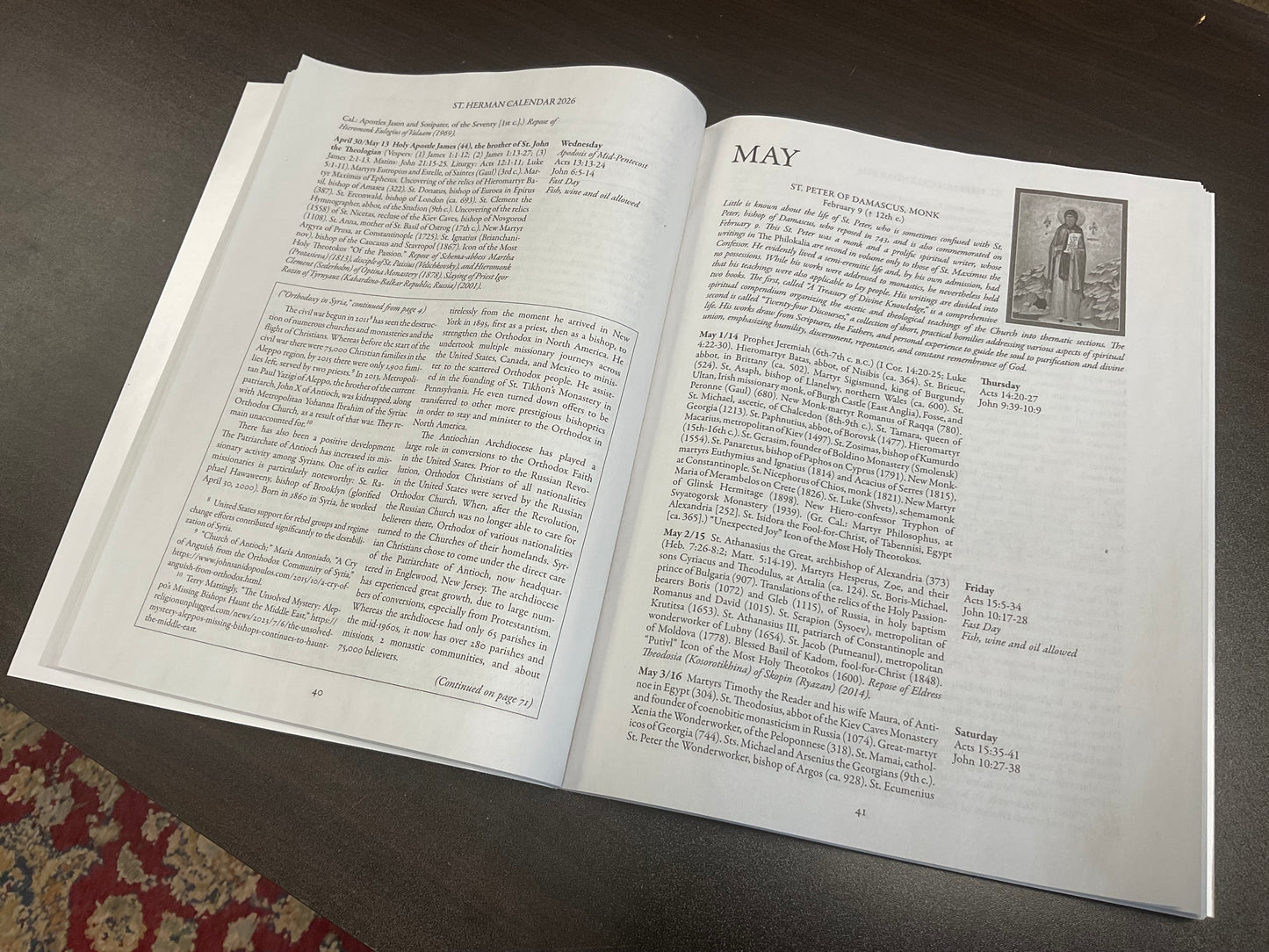 St. Herman Calendar 2026