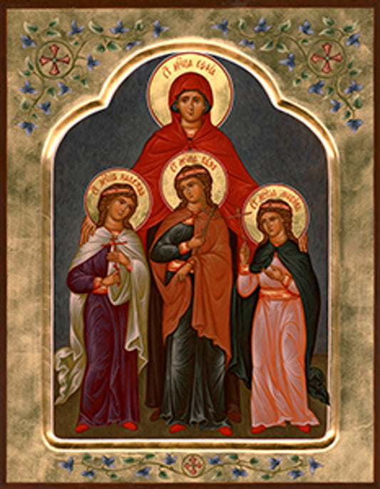 St. Sofia and daughters - Jordanville Icon - 18 in.