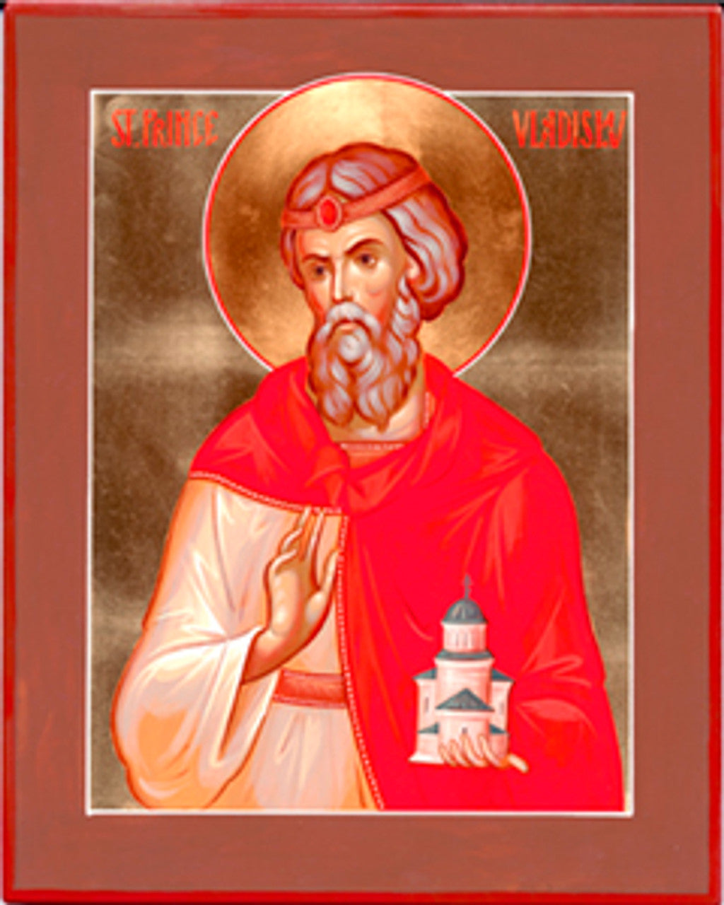 St. Vladislav of Serbia (English) Made-To-Order Icon