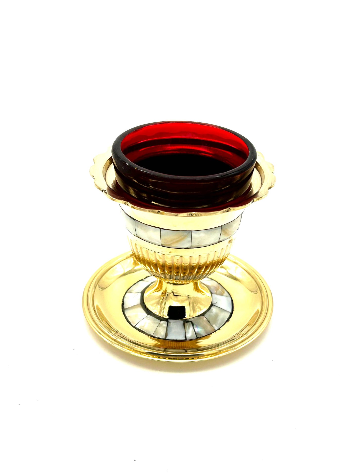Standing Lampada 25 (Brass with White Stones)