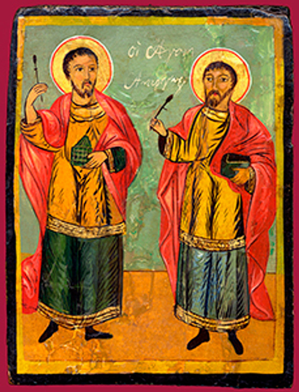 Sts. Cosmas and Damian 1 (Greek) Made-To-Order Icon