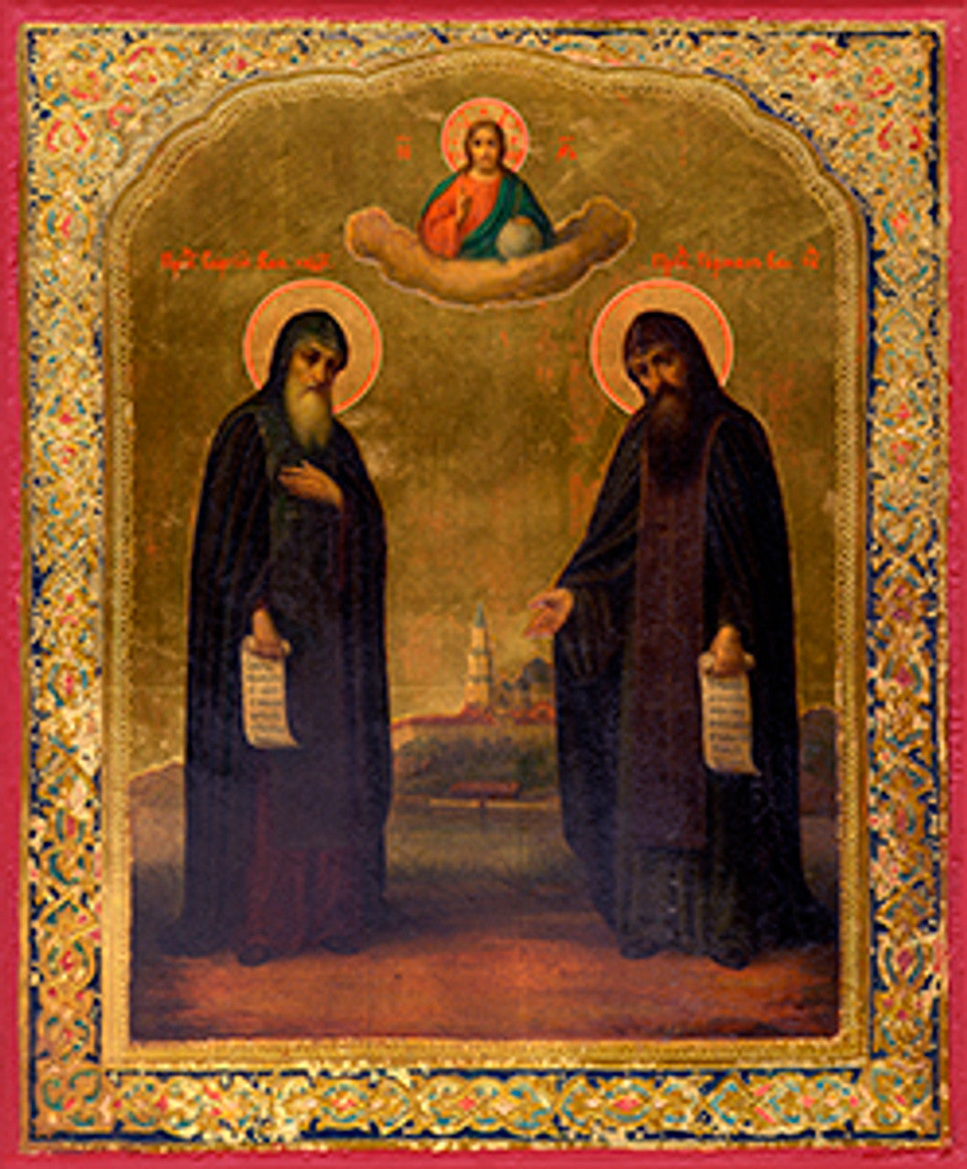 Sts. Sergius and Herman of Valaam 5 Made-To-Order Icon