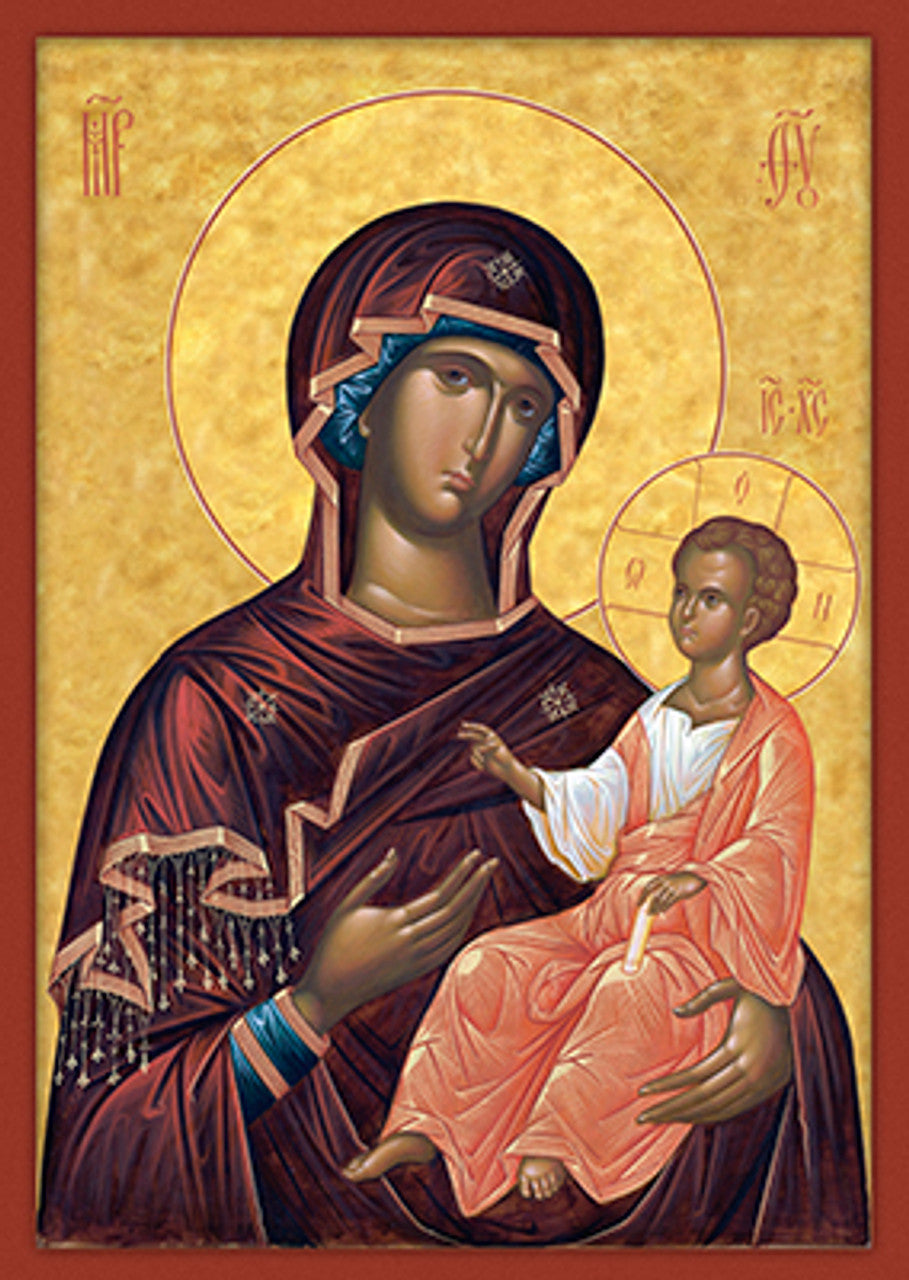 Theotokos (Saver of Souls) Mounted Jordanville Icon
