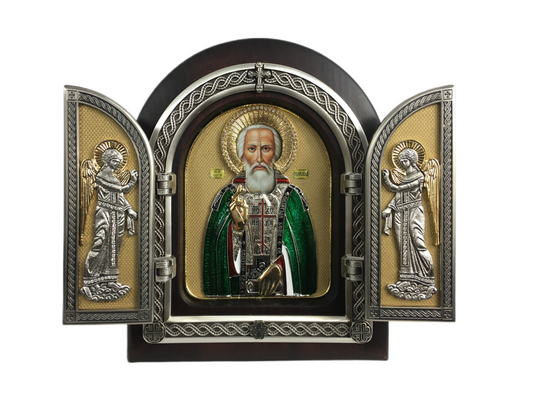 Triptych 01 - St. Sergius of Radonezh