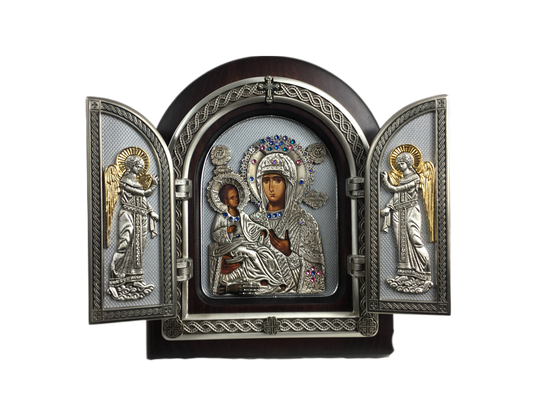 Triptych 01 - Theotokos, "Of the Three Hands"