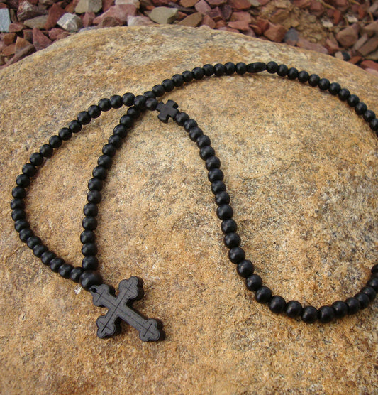Black Ebony 100-Bead Prayer Rope