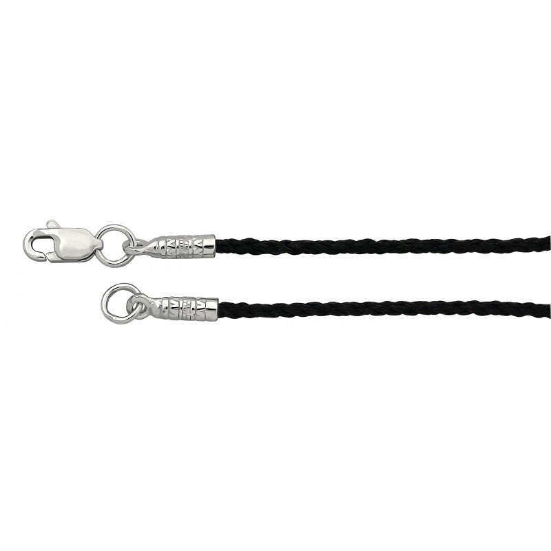 Cord for Crosses - Style No. 01 (with Sterling Silver Clasp)