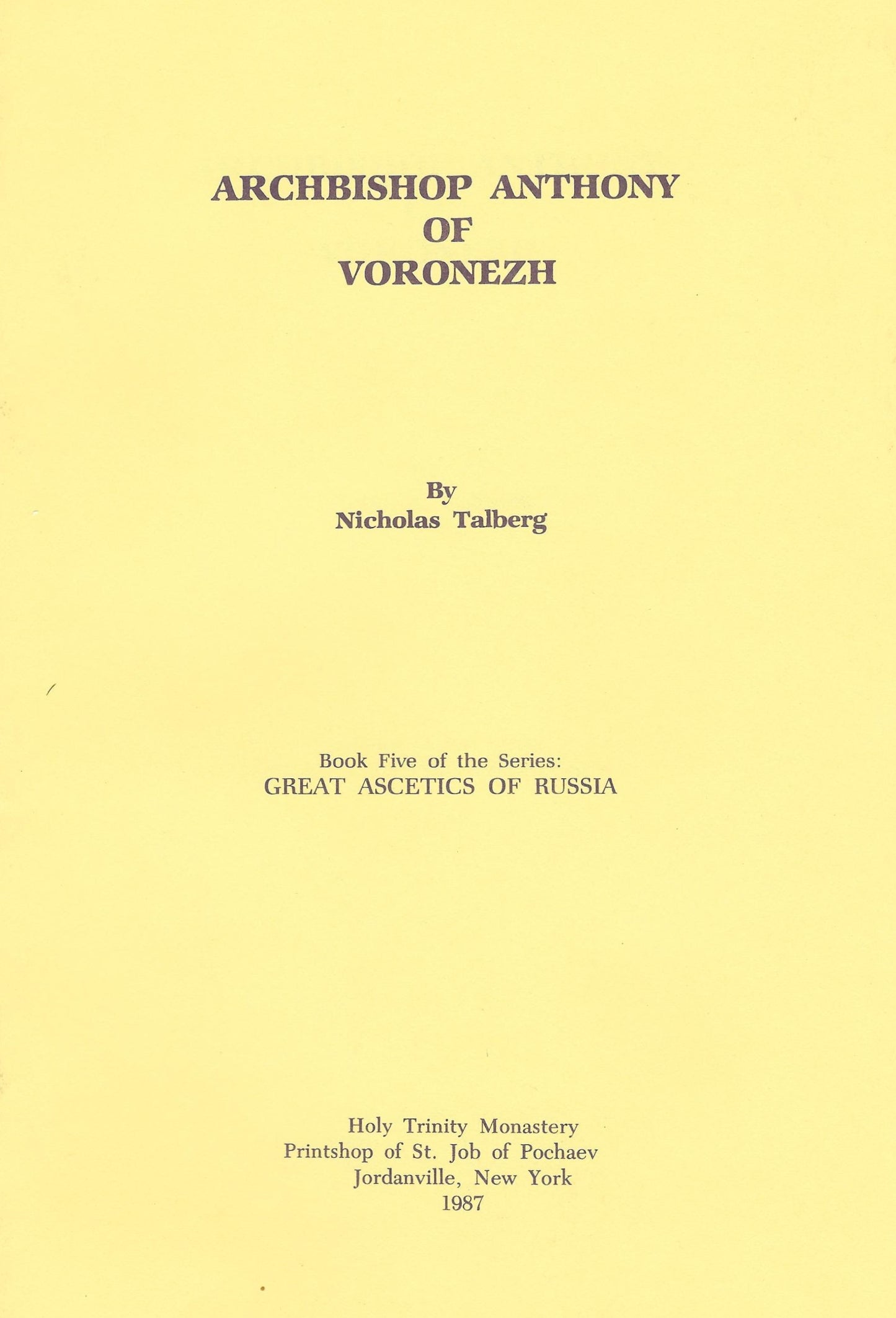 Archbishop Anthony of Voronezh