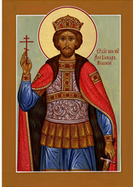 Saint Alexander Nevsky 5x6 paper Icon