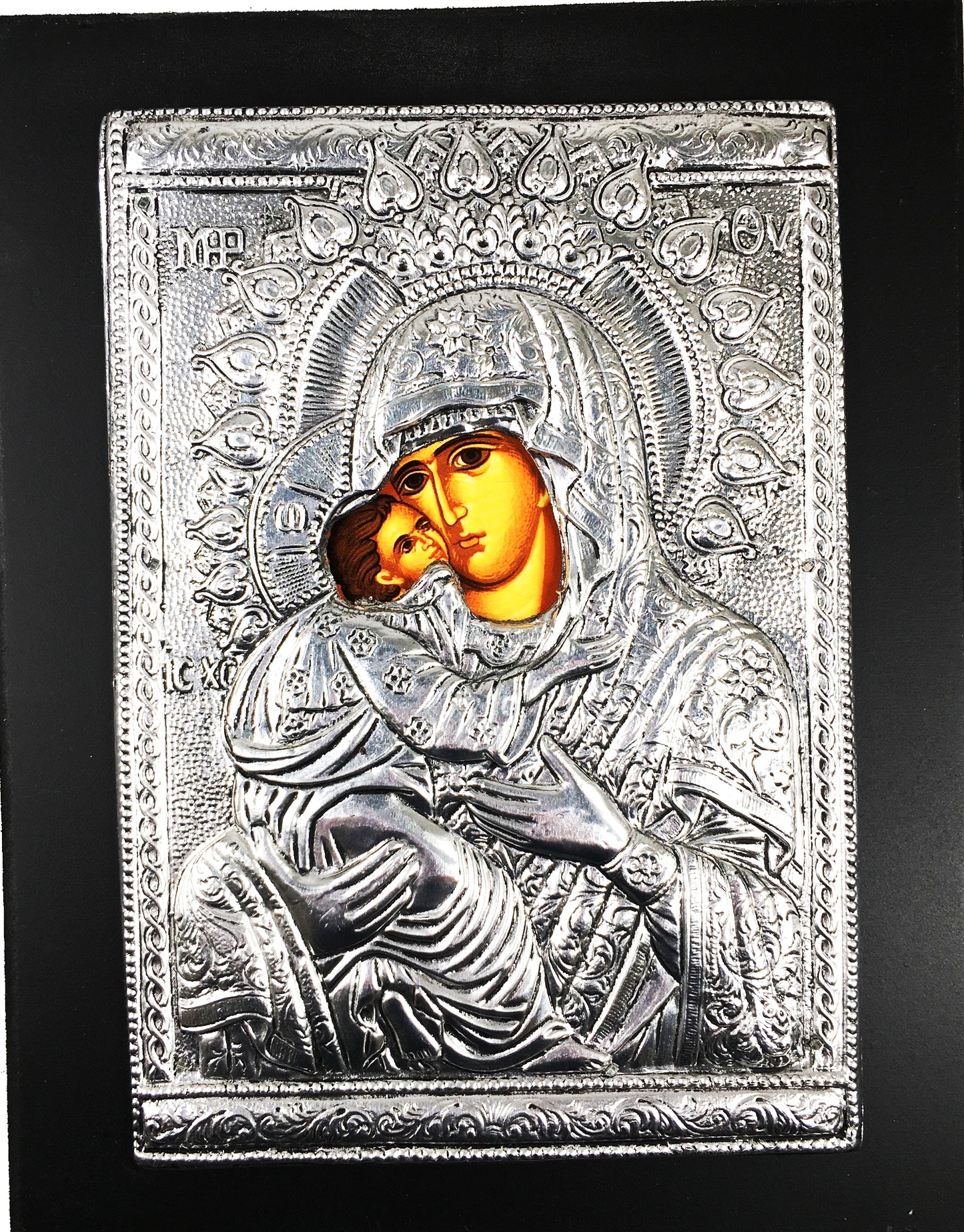 Theotokos - Sweet-kissing Plated Icon