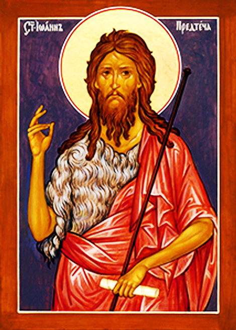 St. John the Baptist Mounted Jordanville Icon