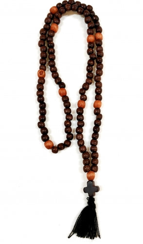 100-knot Wooden Prayer Rope 01