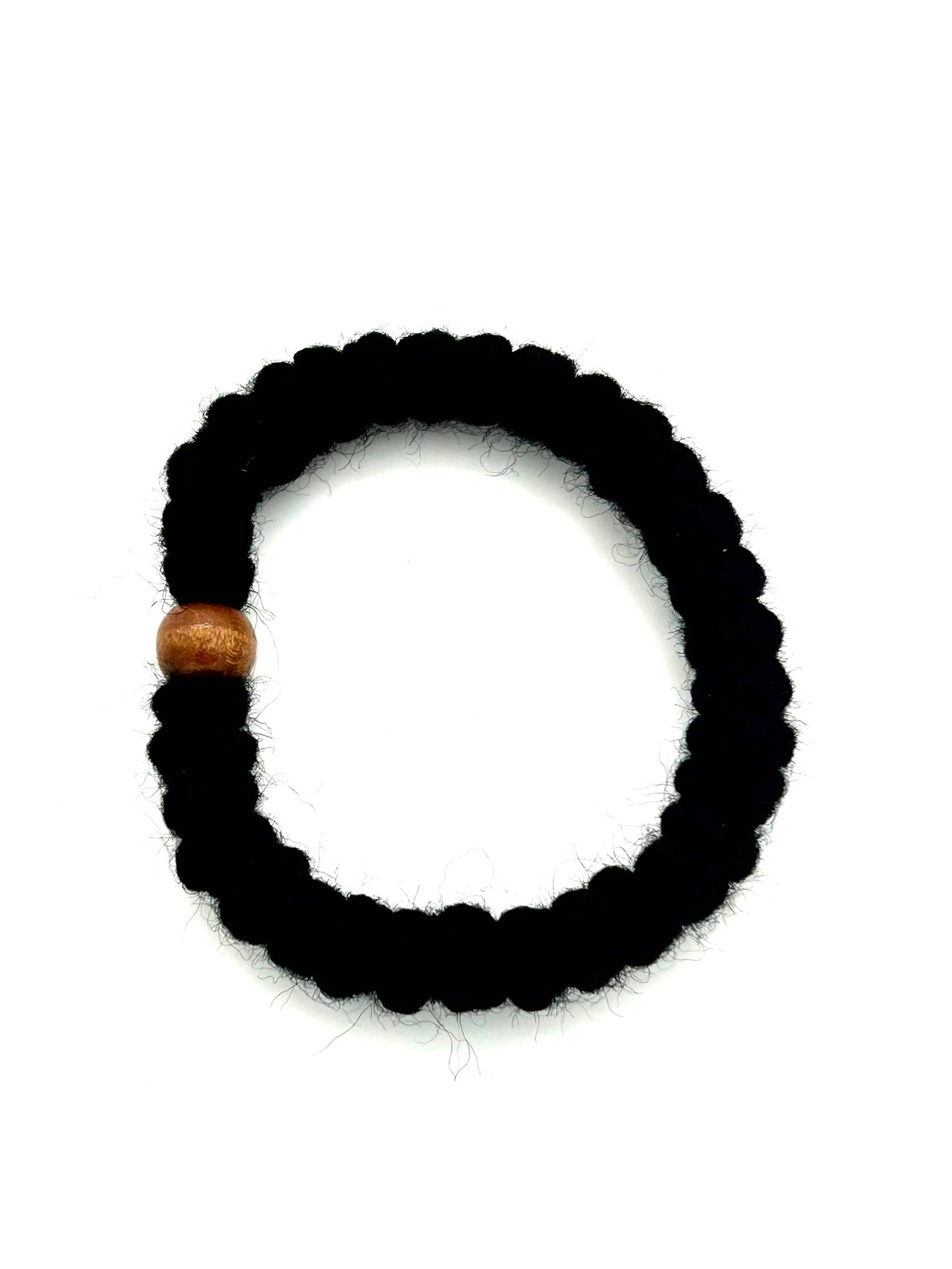 33-knot Prayer Rope 07 (Wool with Brown Bead)