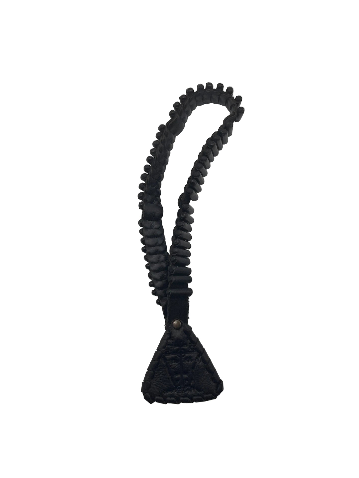 50-Step Leather Lestovka Prayer Rope black