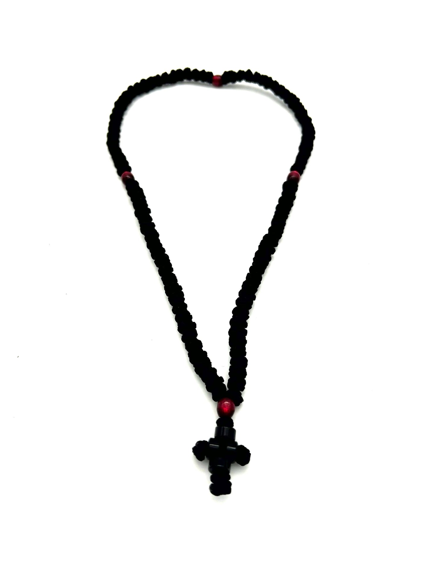 100-knot Prayer Rope (Greek-style with Beads)