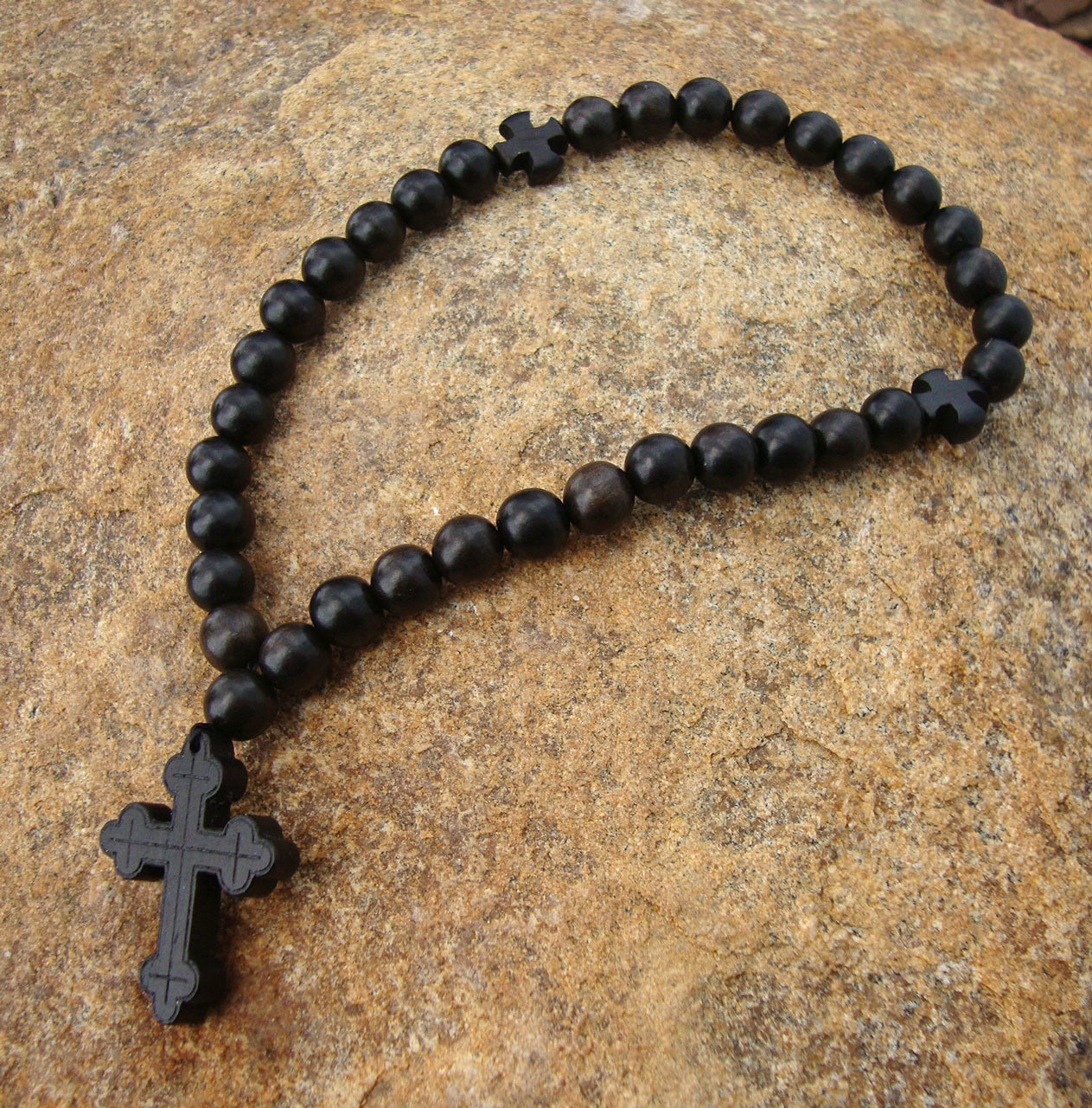 Black Ebony 33-Bead Prayer Rope