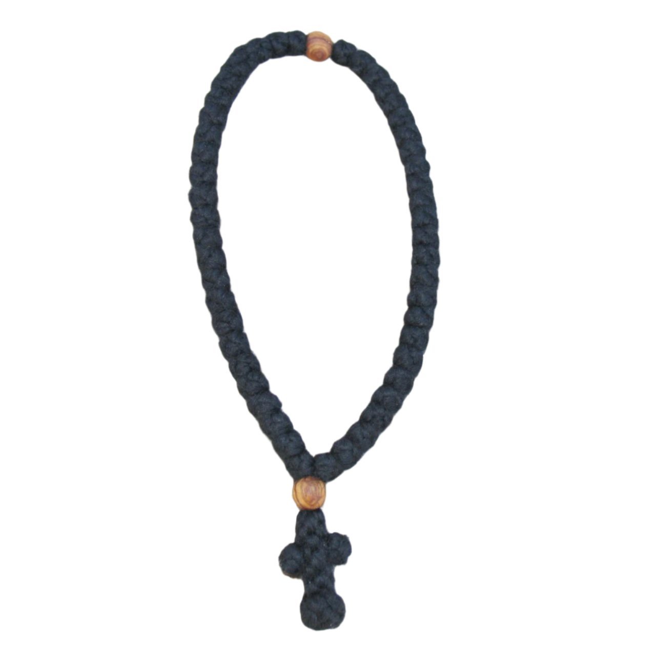 50-Knot Greek Prayer Rope w/ Olive Wood Beads – Holy Trinity Church ...