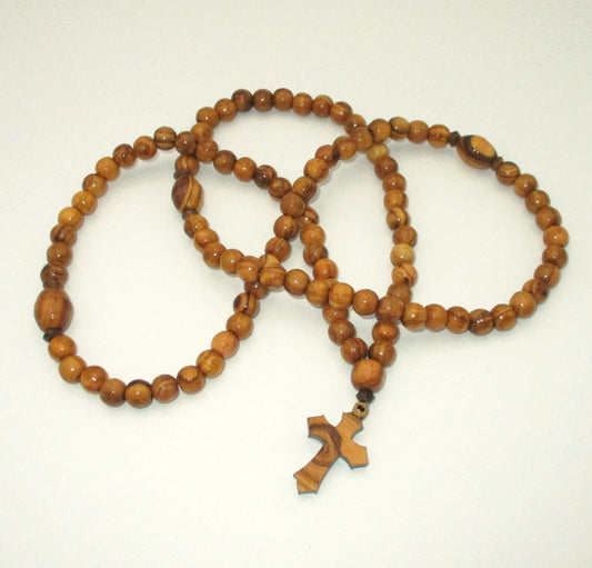 Bethlehem Olive Wood 100-Bead Prayer Rope