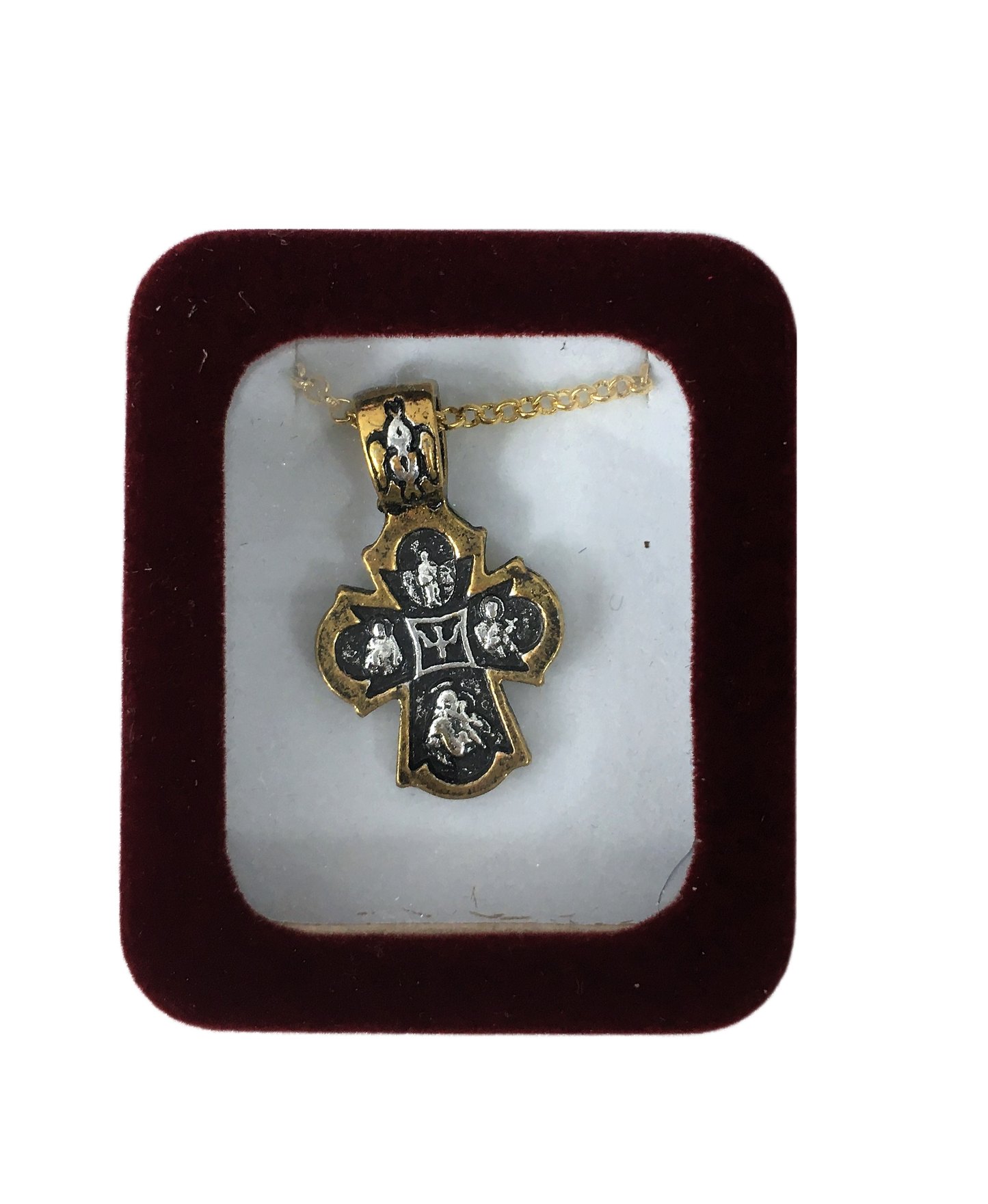 Baptismal Cross in Velvet Box 04