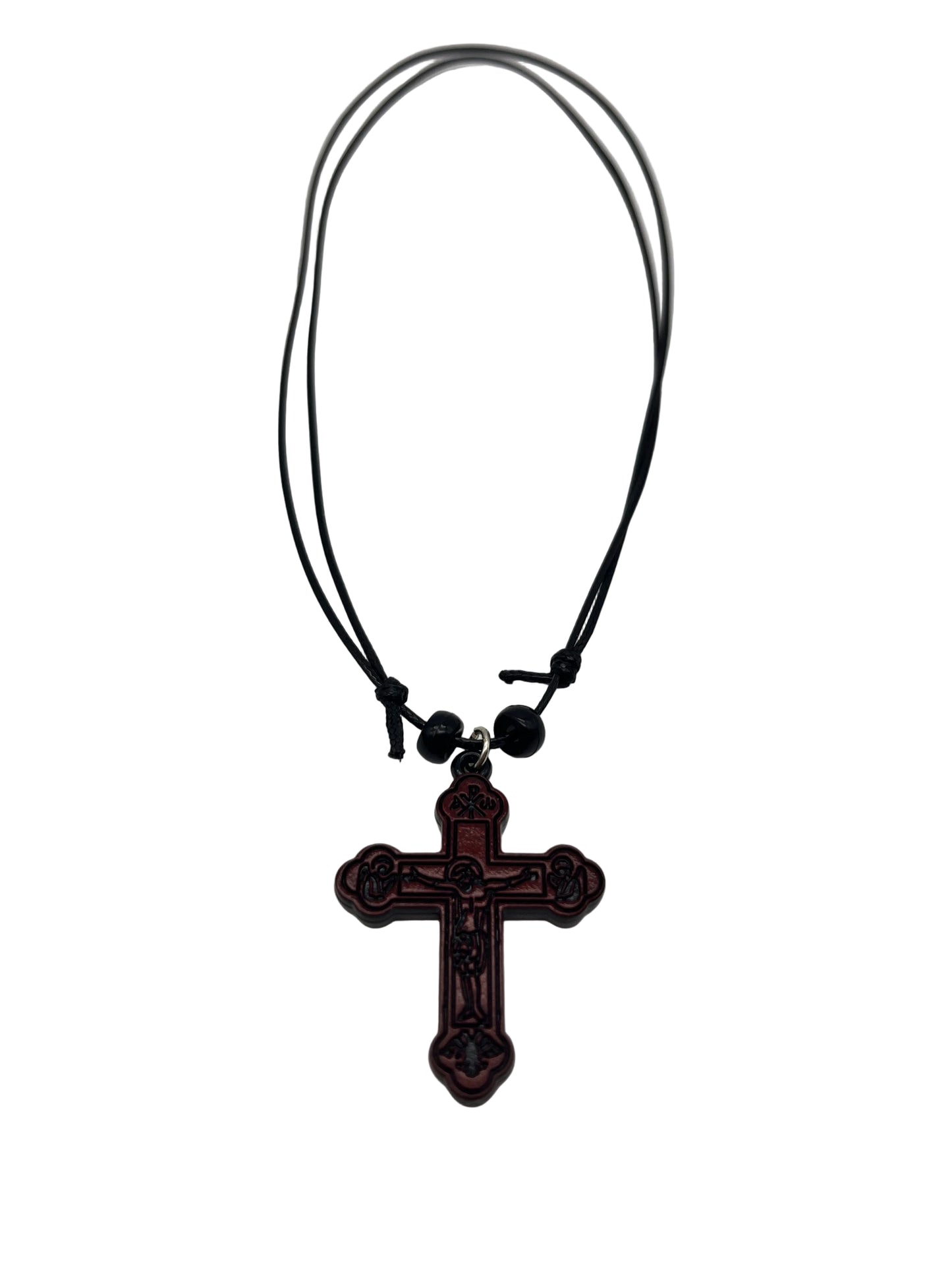 Orthodox byzantine cross necklace
