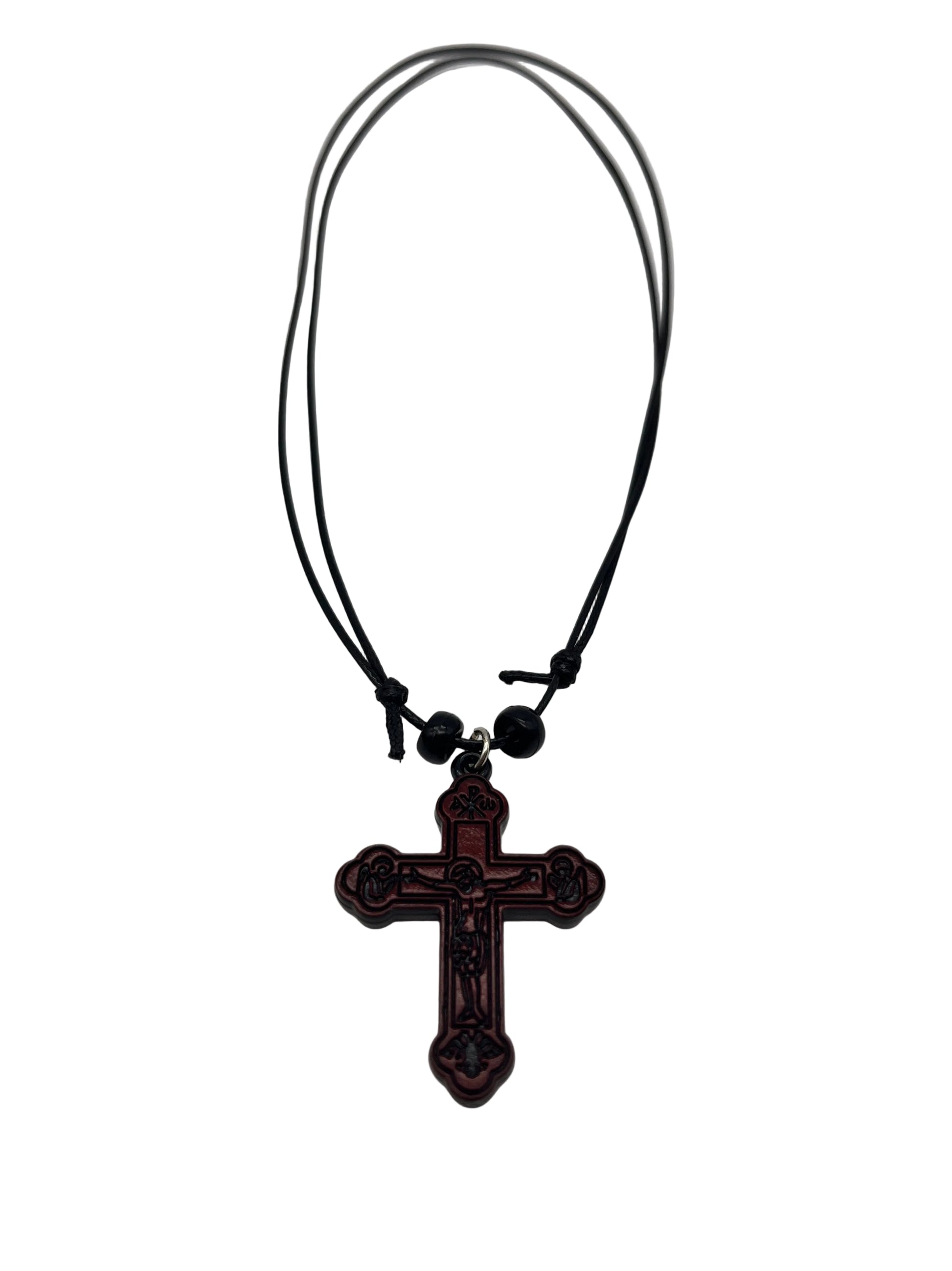 Orthodox byzantine cross necklace