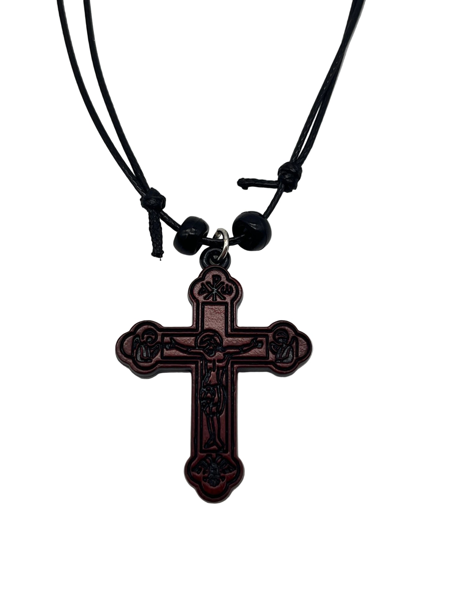 Orthodox byzantine cross necklace