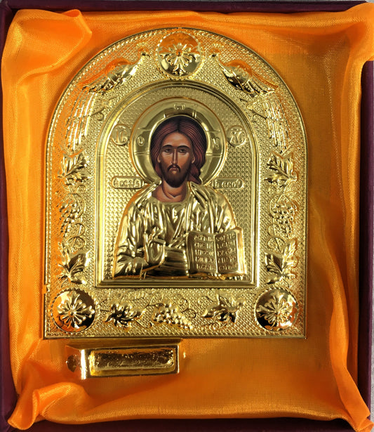 [Damaged] Christ - Medium Rounded Metallic Icon