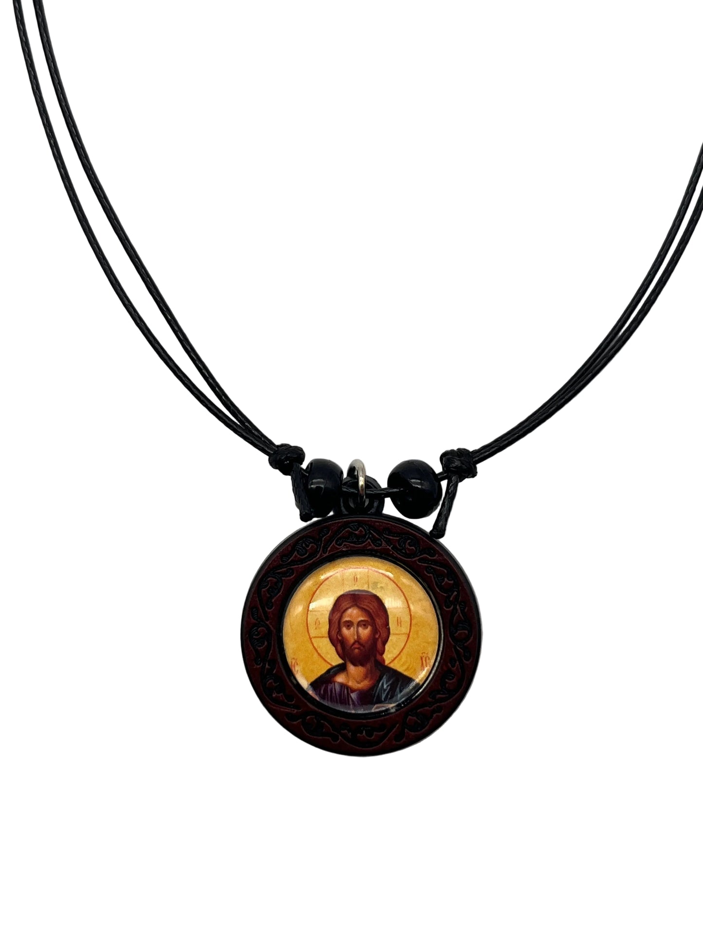 Orthodox Christian necklace icon of Christ