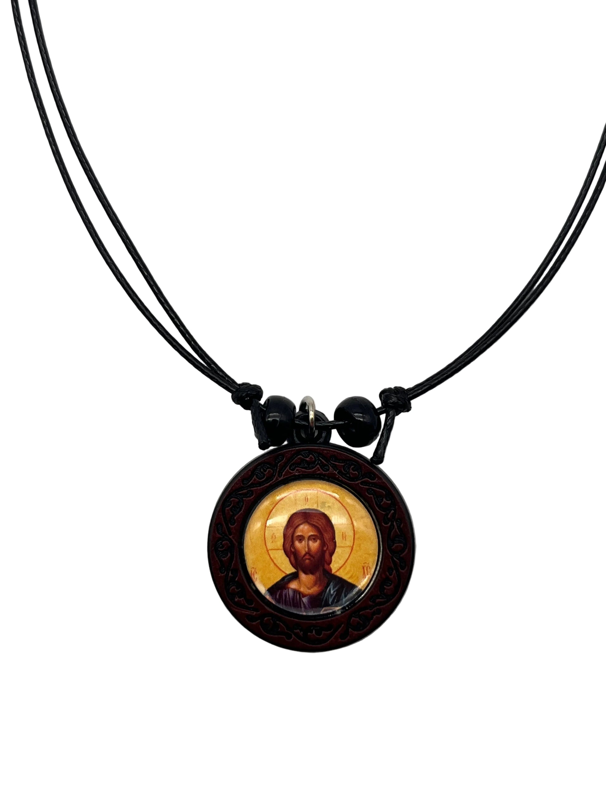 Orthodox Christian necklace icon of Christ