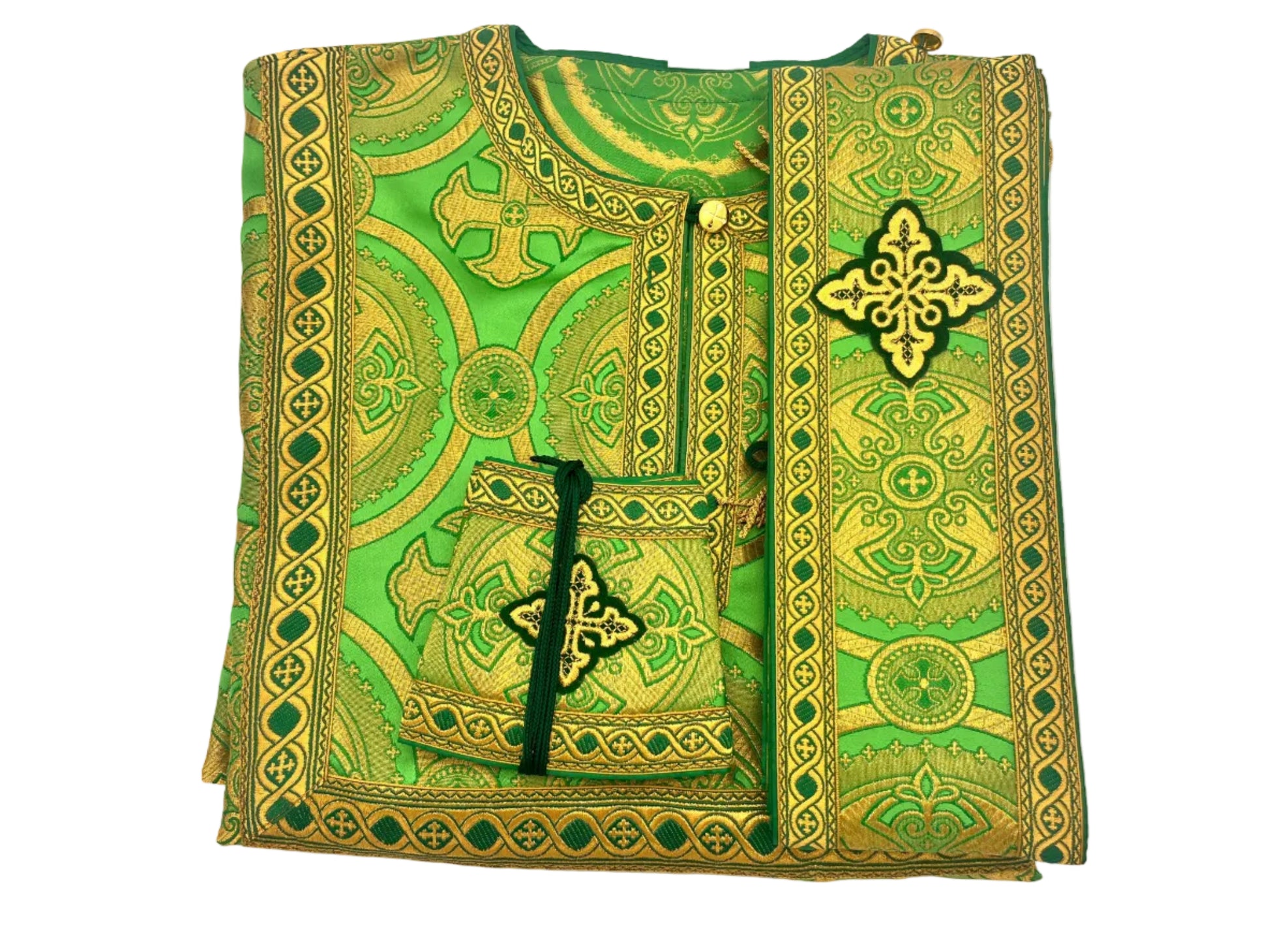 Deacon Vestment Set - Green square