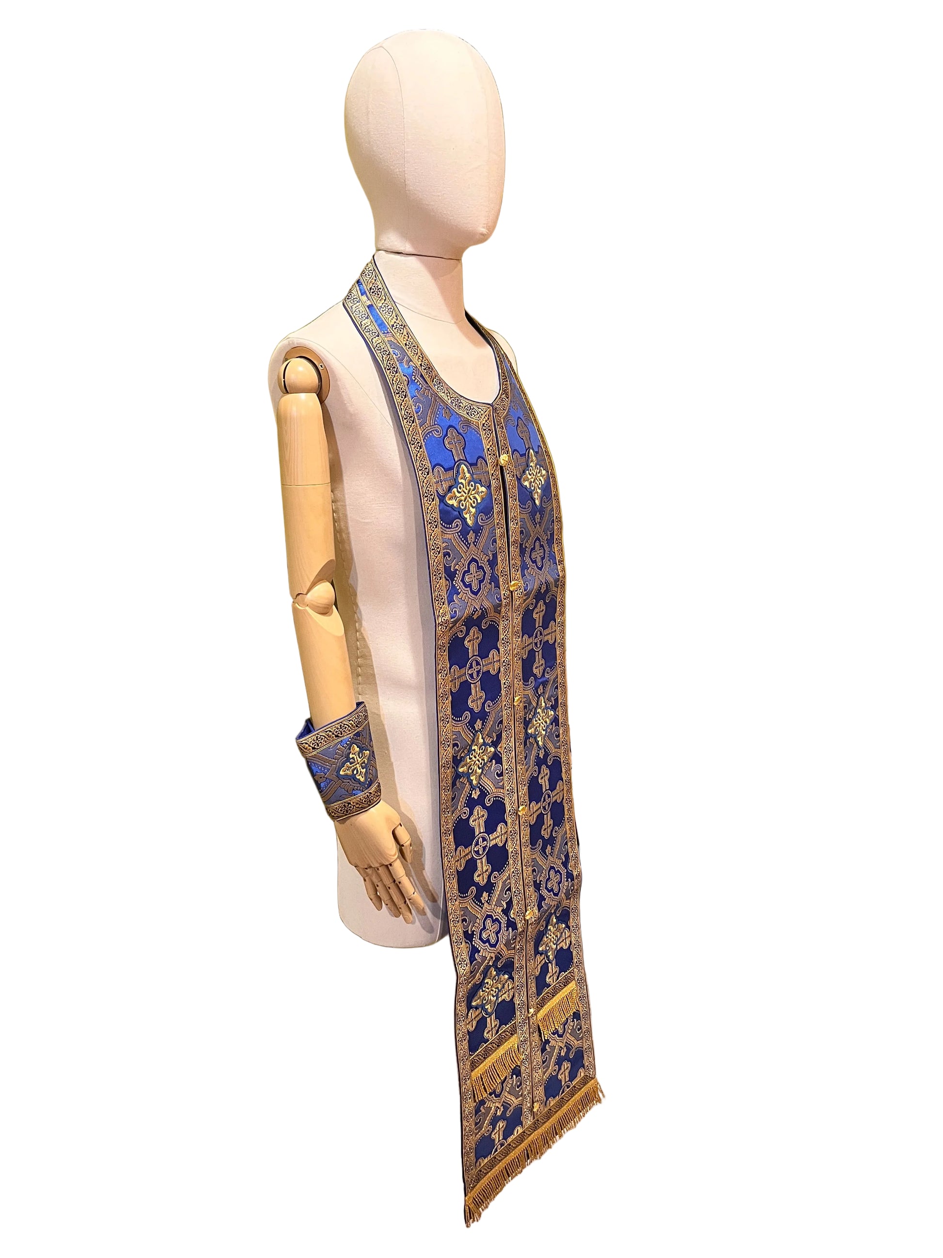 Epitrachelion and Cuffs Set 01 - Blue