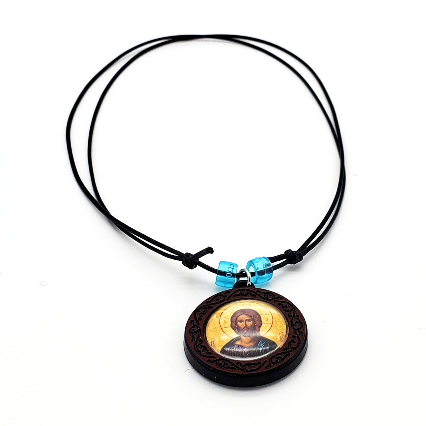 Christ Pendant Necklace (Saver of Souls) Jordanville Icon
