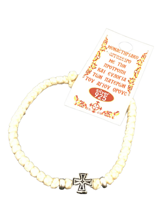 Greek Waxed Prayer Rope with Silver 02